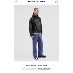 hgbb studio 레더 자켓