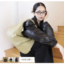 Depc eyelet leather bag