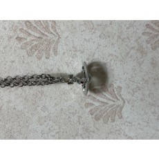 비비안 웨스트 우드 뉴 쁘띠 오브 펜던트 실버