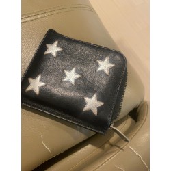 생로랑 SAINT LAURENT 스타 프린트 지퍼 반지갑 블랙 (정품)