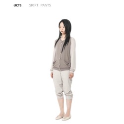 사파리스팟 1/2 Cuff Cropped Pants (Ivory)