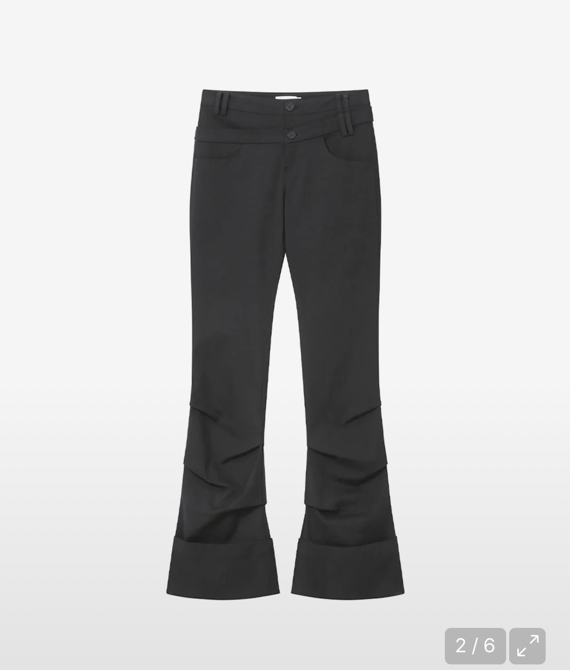 미세키 서울 Two line layered folding pants