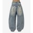 오픈야드 오와이 LASER WIDE VOLUME PANTS - BLUE