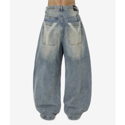 오픈야드 오와이 LASER WIDE VOLUME PANTS - BLUE